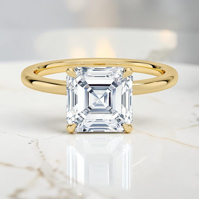 Blossom 1.5mm Diamond Ring in 14K Yellow Gold