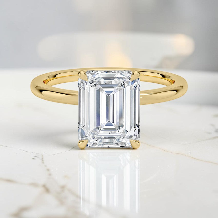 Blossom 1.5mm Diamond Ring in 14K Yellow Gold