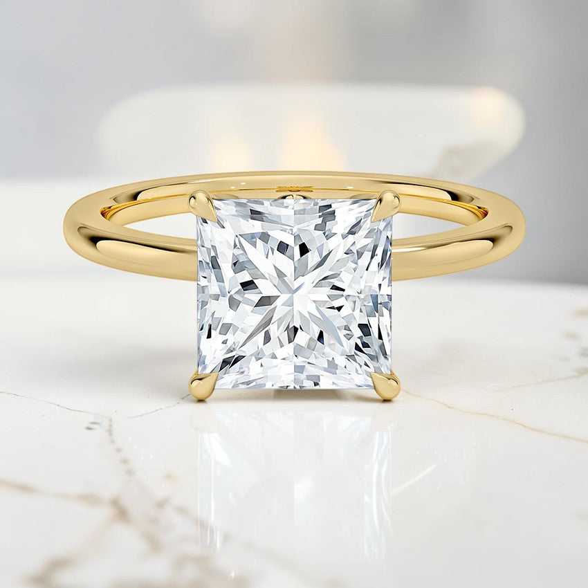 Blossom 1.5mm Diamond Ring in 14K Yellow Gold