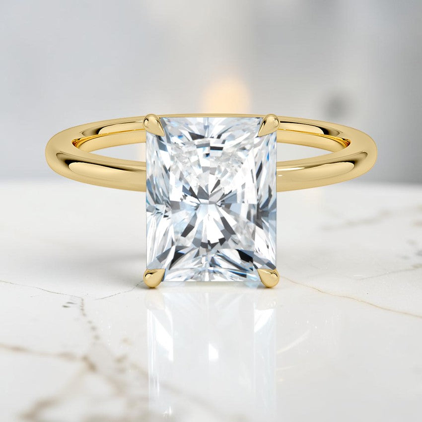 Blossom 1.5mm Diamond Ring in 14K Yellow Gold