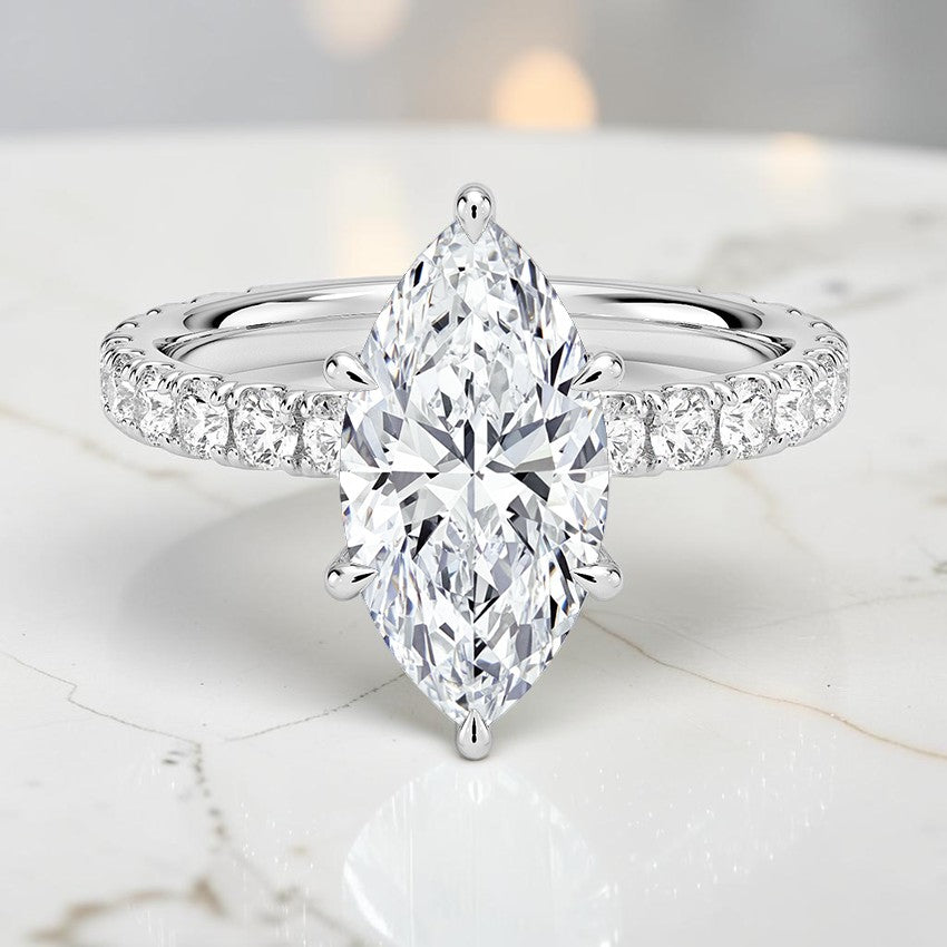 Grand Perfect Fit Three-Quarter Diamond Ring in 14K White Gold