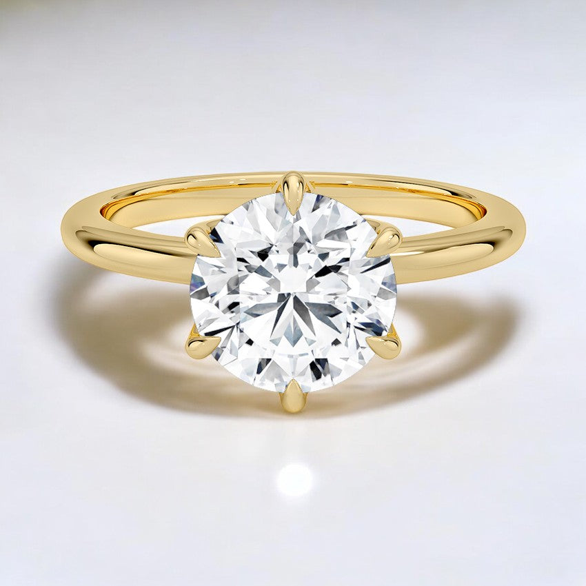 1.8mm Lab Grown Diamond Engagement Ring - A Glimmering Tribute to Everlasting Love