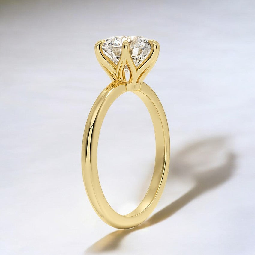 1.8mm Lab Grown Diamond Engagement Ring - A Glimmering Tribute to Everlasting Love
