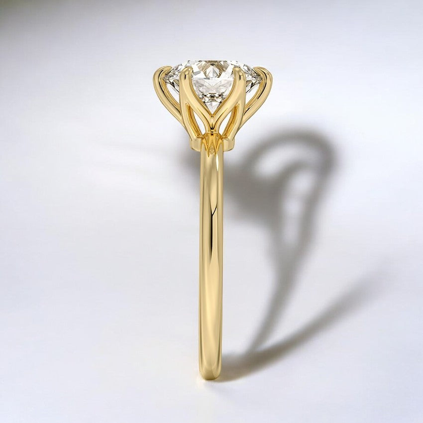 1.8mm Lab Grown Diamond Engagement Ring - A Glimmering Tribute to Everlasting Love