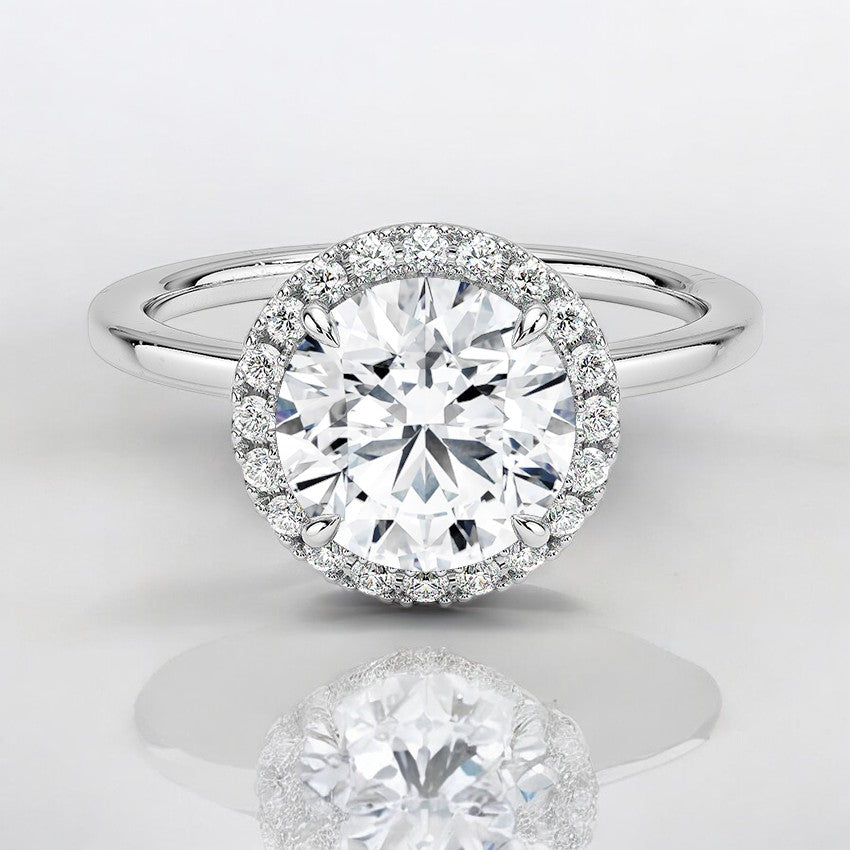 Halo Lab Grown Diamond Engagement Ring - Where Tradition Meets Innovation