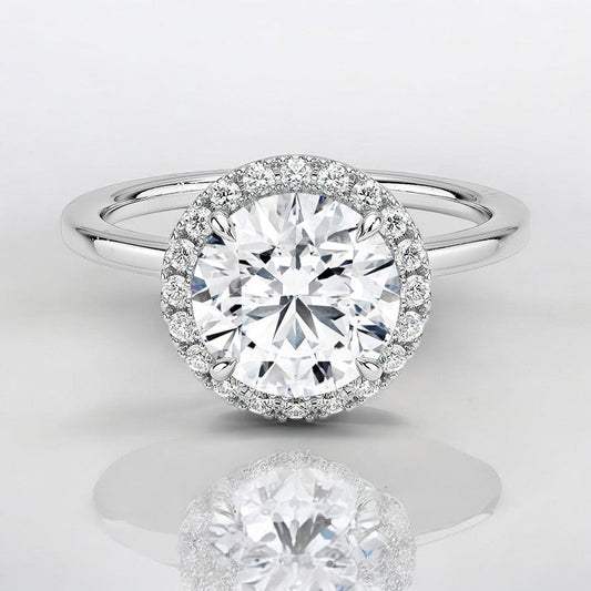 Halo Lab Grown Diamond Engagement Ring - Where Tradition Meets Innovation