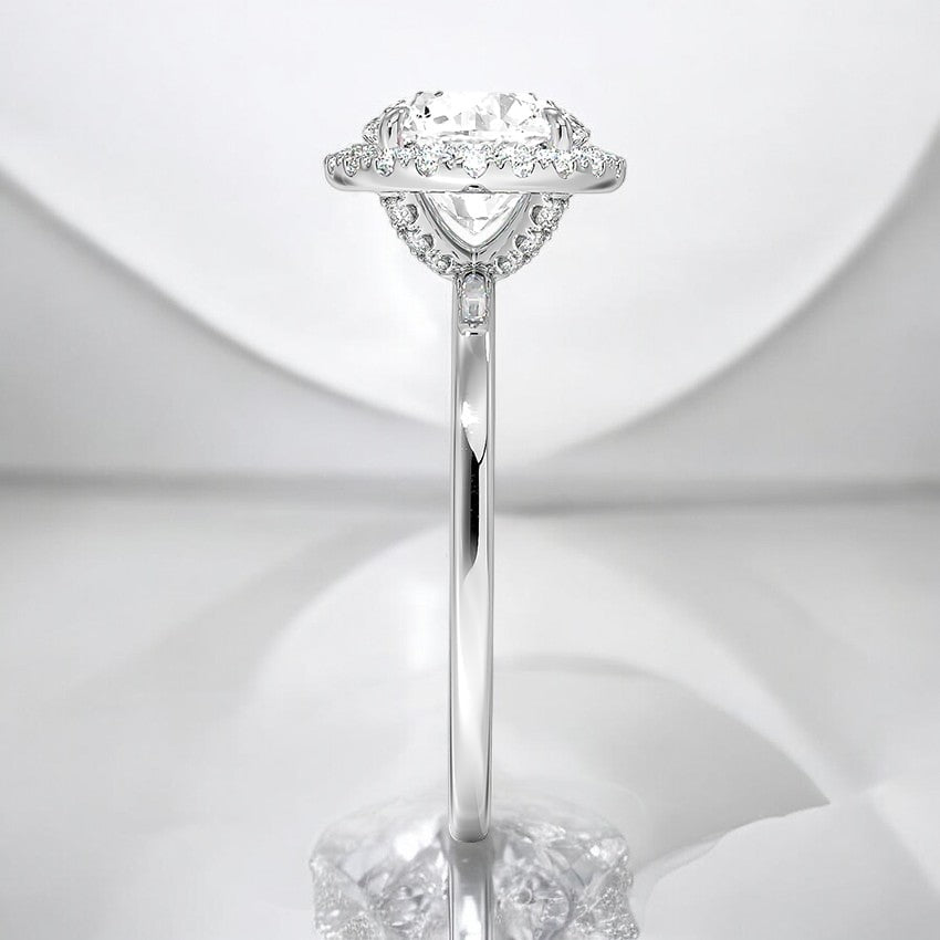 Halo Lab Grown Diamond Engagement Ring - Where Tradition Meets Innovation