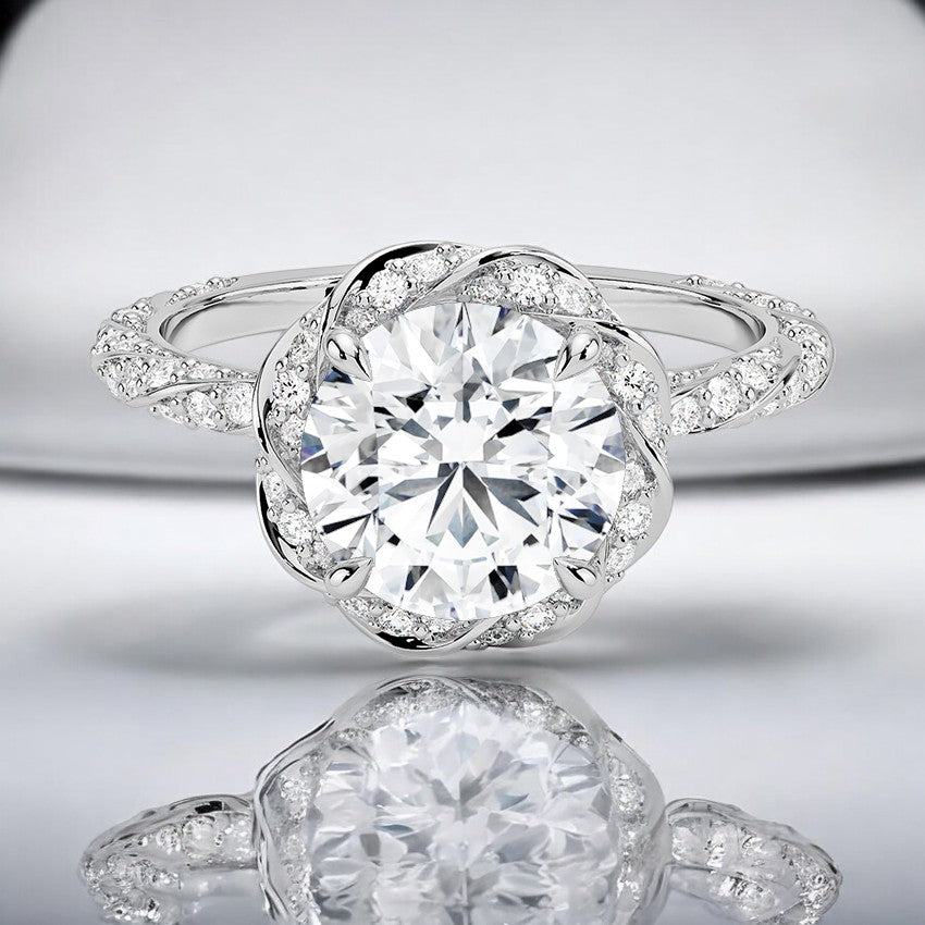 Halo Lab Grown Diamond Engagement Ring - Where Tradition Meets Innovation