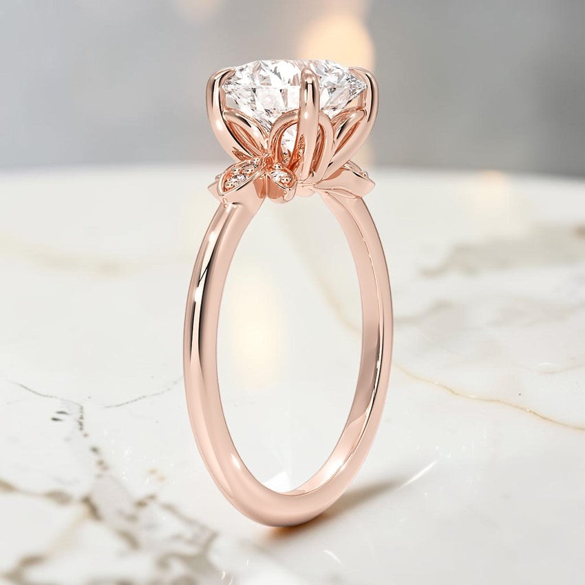 Bianca Diamond Ring in 14K Rose Gold