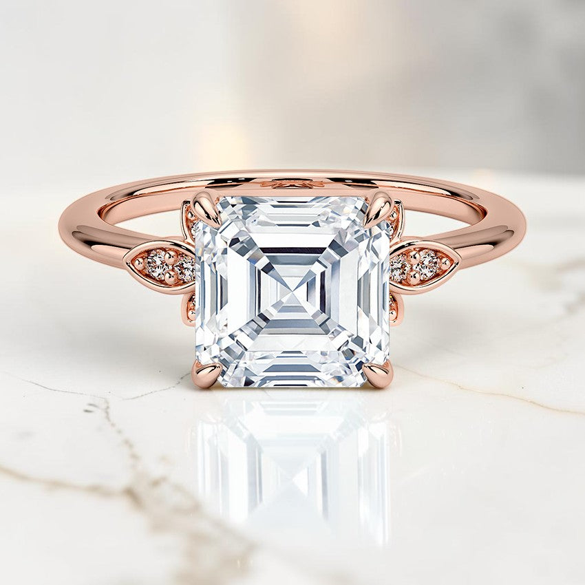 Bianca Diamond Ring in 14K Rose Gold