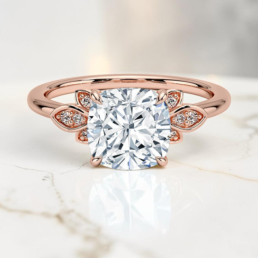 Bianca Diamond Ring in 14K Rose Gold