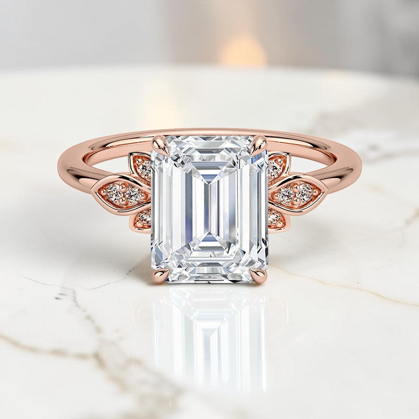 Bianca Diamond Ring in 14K Rose Gold