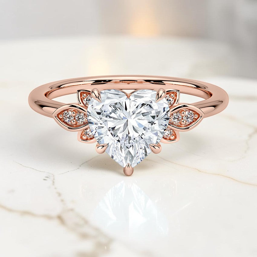 Bianca Diamond Ring in 14K Rose Gold
