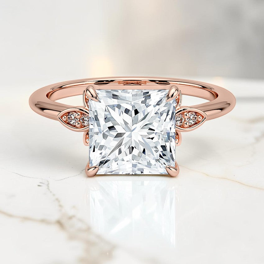 Bianca Diamond Ring in 14K Rose Gold