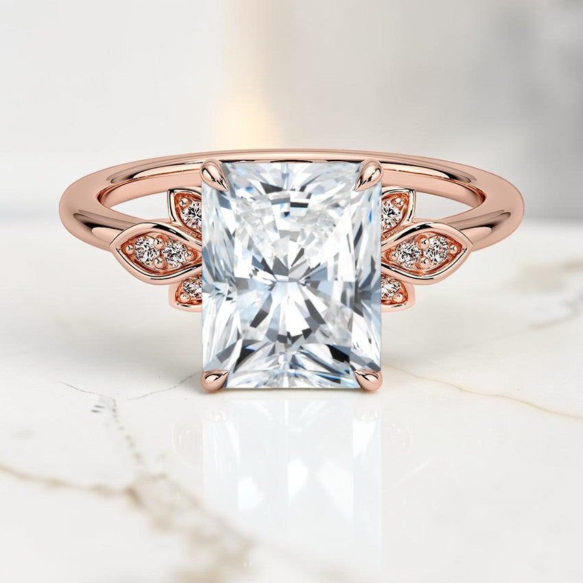 Bianca Diamond Ring in 14K Rose Gold