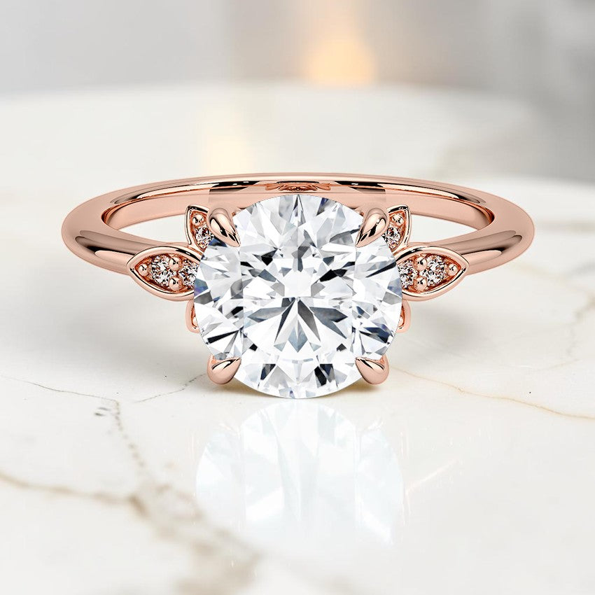 Bianca Diamond Ring in 14K Rose Gold