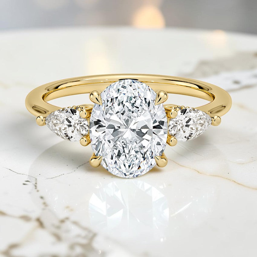 Adoria Opera Three Stone Diamond Ring (1/2 ct. tw.) in 14K Yellow Gold