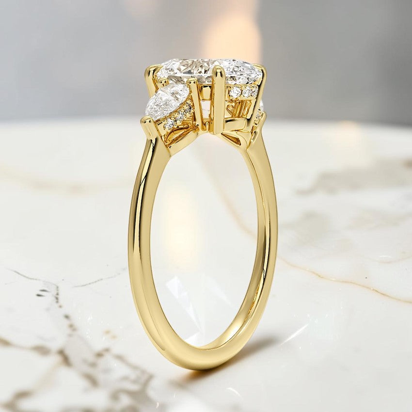 Adoria Opera Three Stone Diamond Ring (1/2 ct. tw.) in 14K Yellow Gold