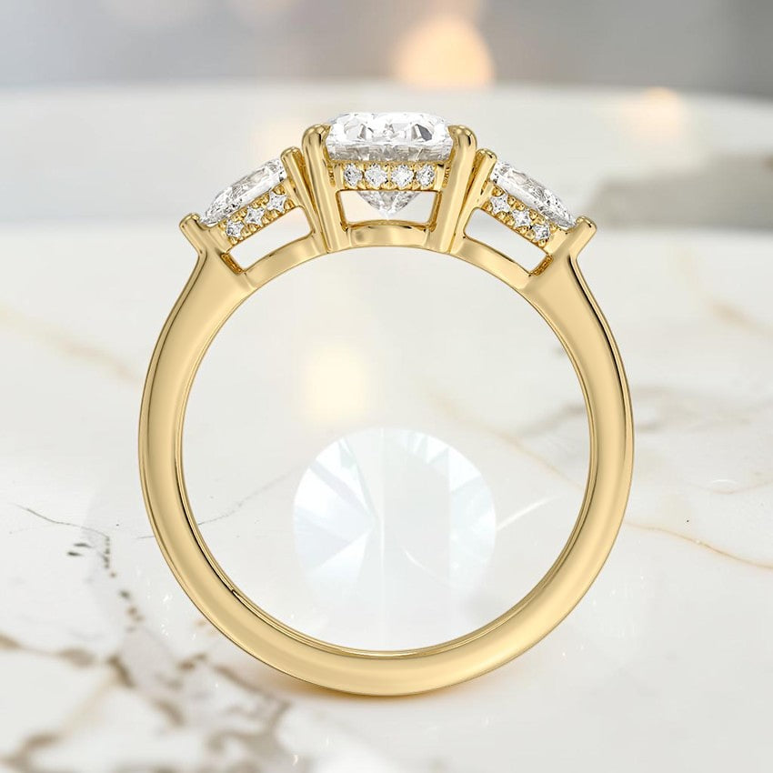 Adoria Opera Three Stone Diamond Ring (1/2 ct. tw.) in 14K Yellow Gold