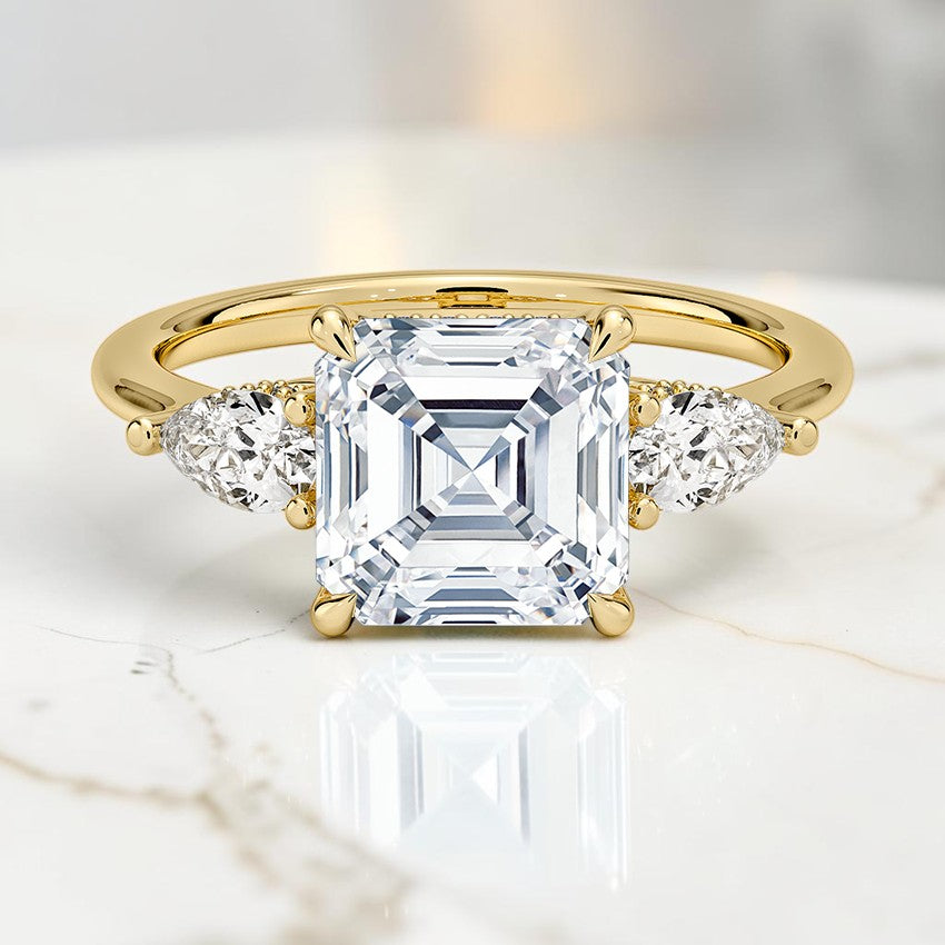 Adoria Opera Three Stone Diamond Ring (1/2 ct. tw.) in 14K Yellow Gold