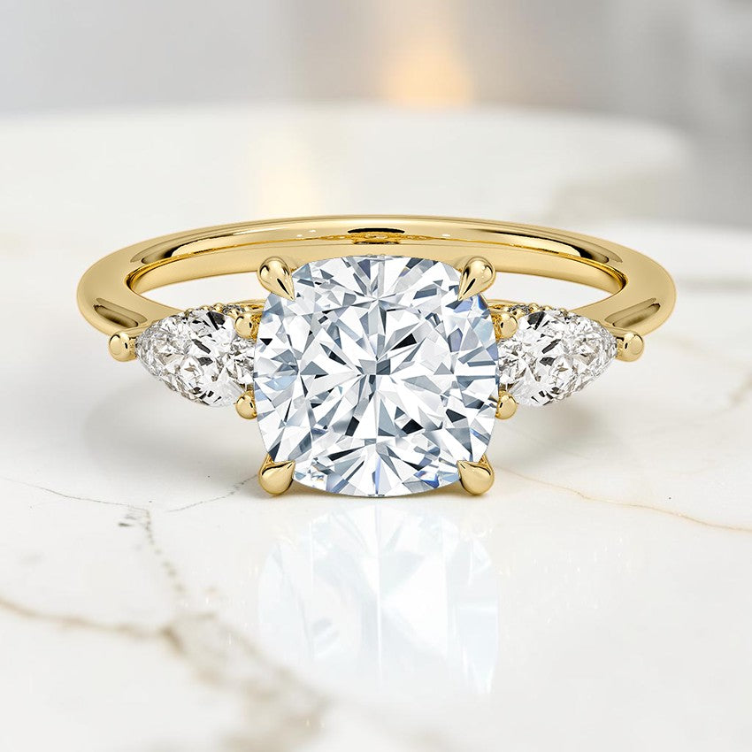 Adoria Opera Three Stone Diamond Ring (1/2 ct. tw.) in 14K Yellow Gold