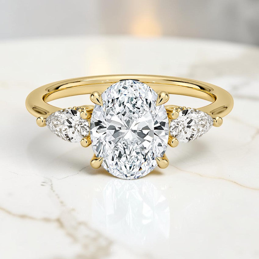 Adoria Opera Three Stone Diamond Ring (1/2 ct. tw.) in 14K Yellow Gold