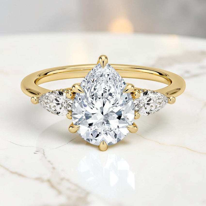 Adoria Opera Three Stone Diamond Ring (1/2 ct. tw.) in 14K Yellow Gold