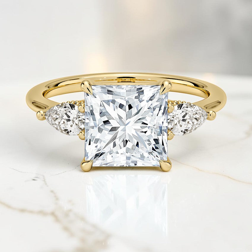Adoria Opera Three Stone Diamond Ring (1/2 ct. tw.) in 14K Yellow Gold