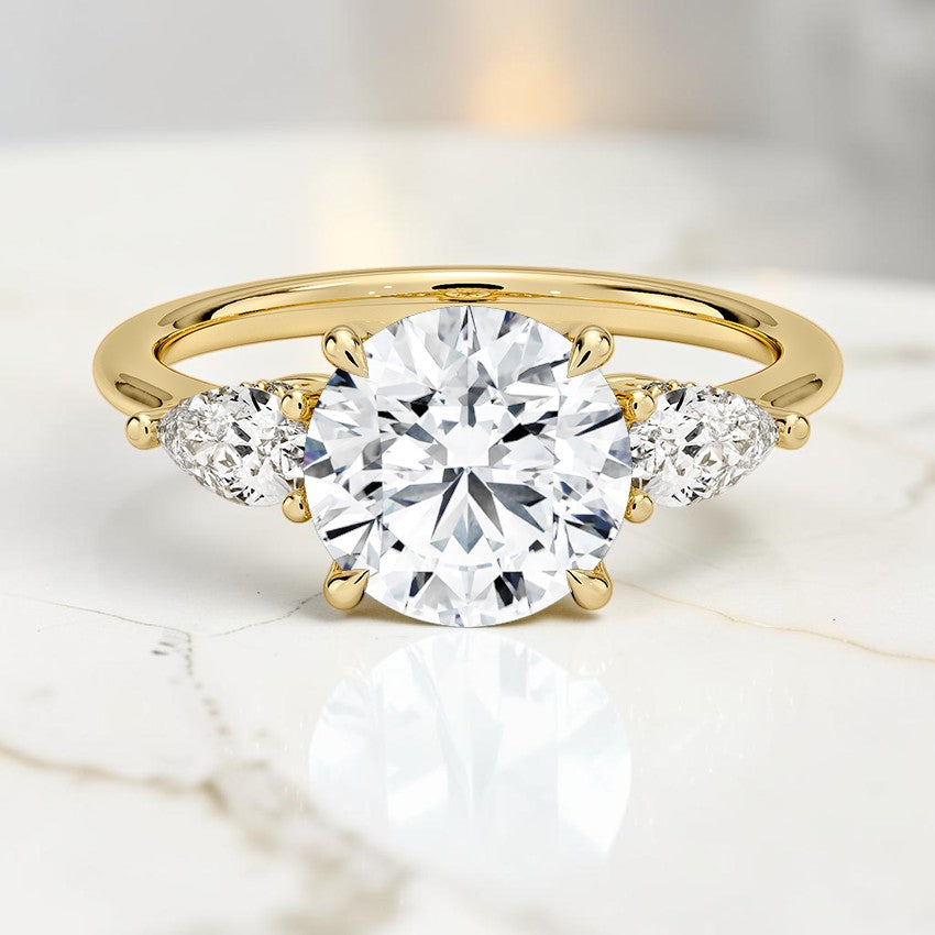 Adoria Opera Three Stone Diamond Ring (1/2 ct. tw.) in 14K Yellow Gold