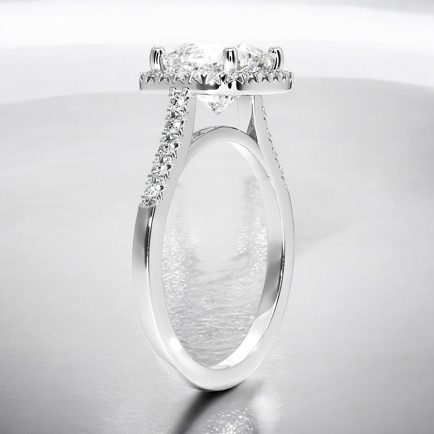 Halo Lab Grown Diamond Engagement Ring - Enduring Beauty for a Lifetime