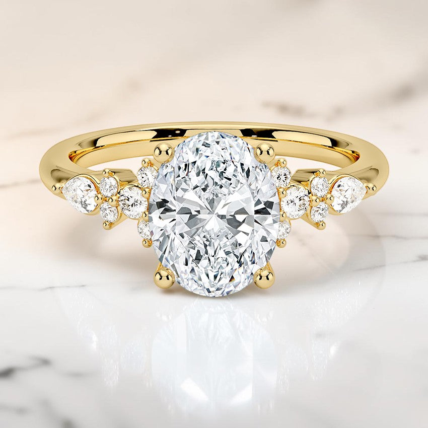 Rosamund Diamond Ring in 14K Yellow Gold