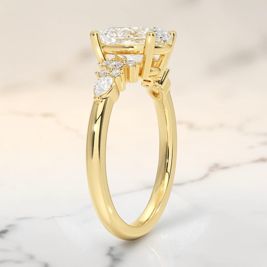 Rosamund Diamond Ring in 14K Yellow Gold