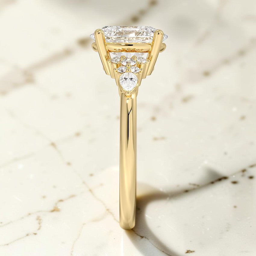 Rosamund Diamond Ring in 14K Yellow Gold