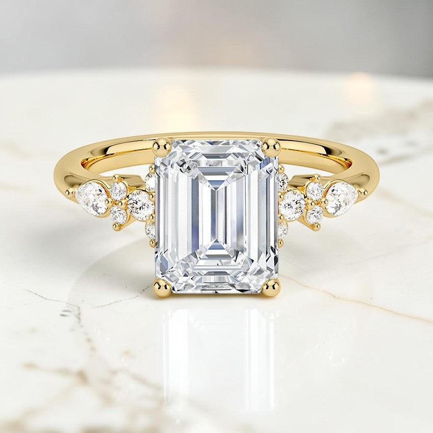 Rosamund Diamond Ring in 14K Yellow Gold