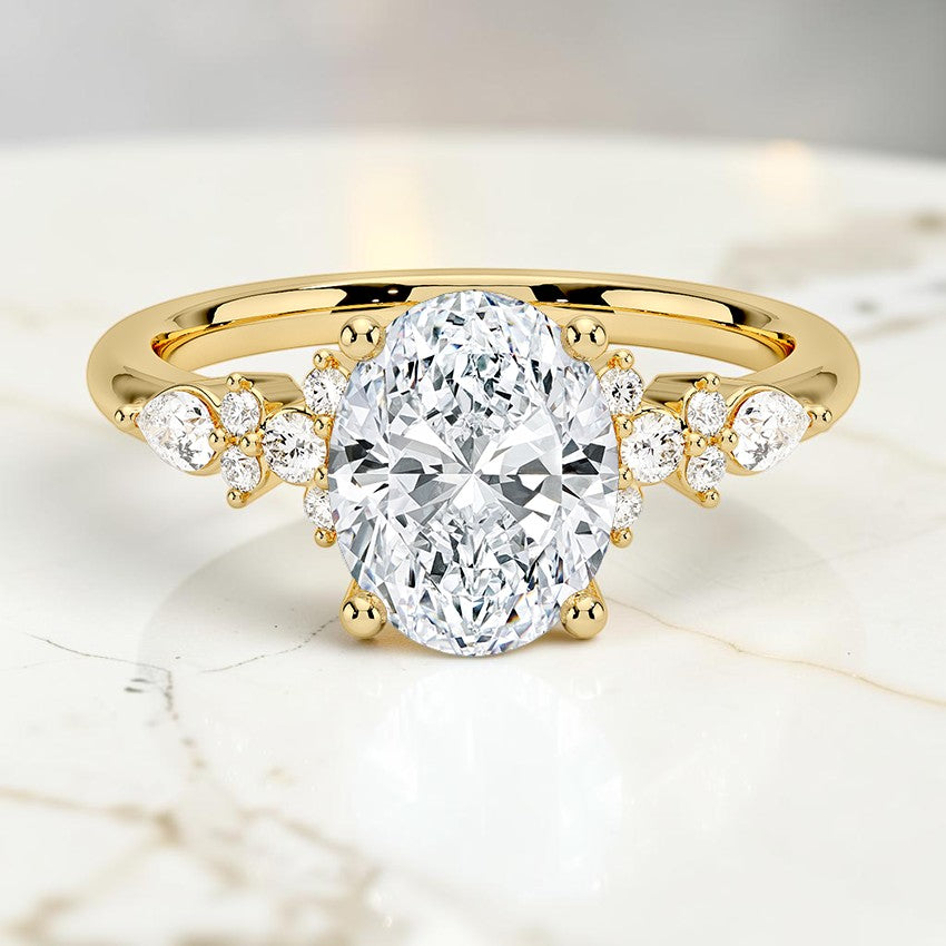 Rosamund Diamond Ring in 14K Yellow Gold