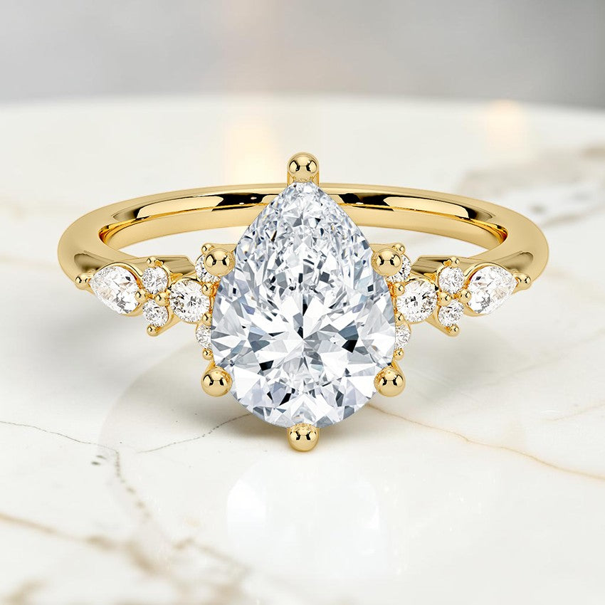 Rosamund Diamond Ring in 14K Yellow Gold