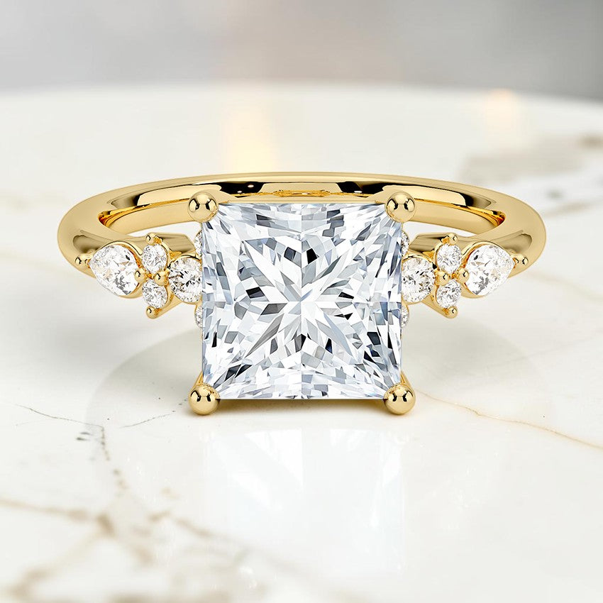 Rosamund Diamond Ring in 14K Yellow Gold