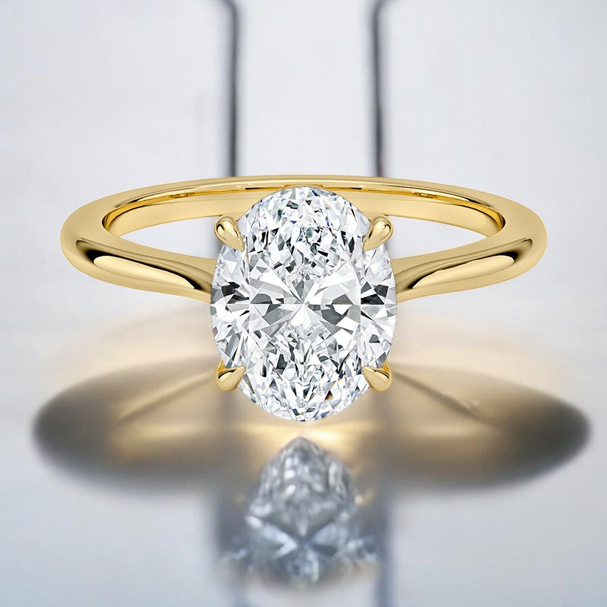 Solitaire Lab Grown Diamond Engagement Ring - An Expression of Timeless Beauty
