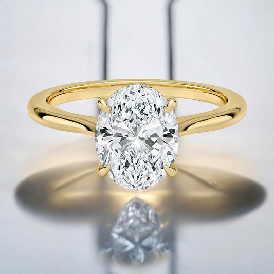 Solitaire Lab Grown Diamond Engagement Ring - An Expression of Timeless Beauty