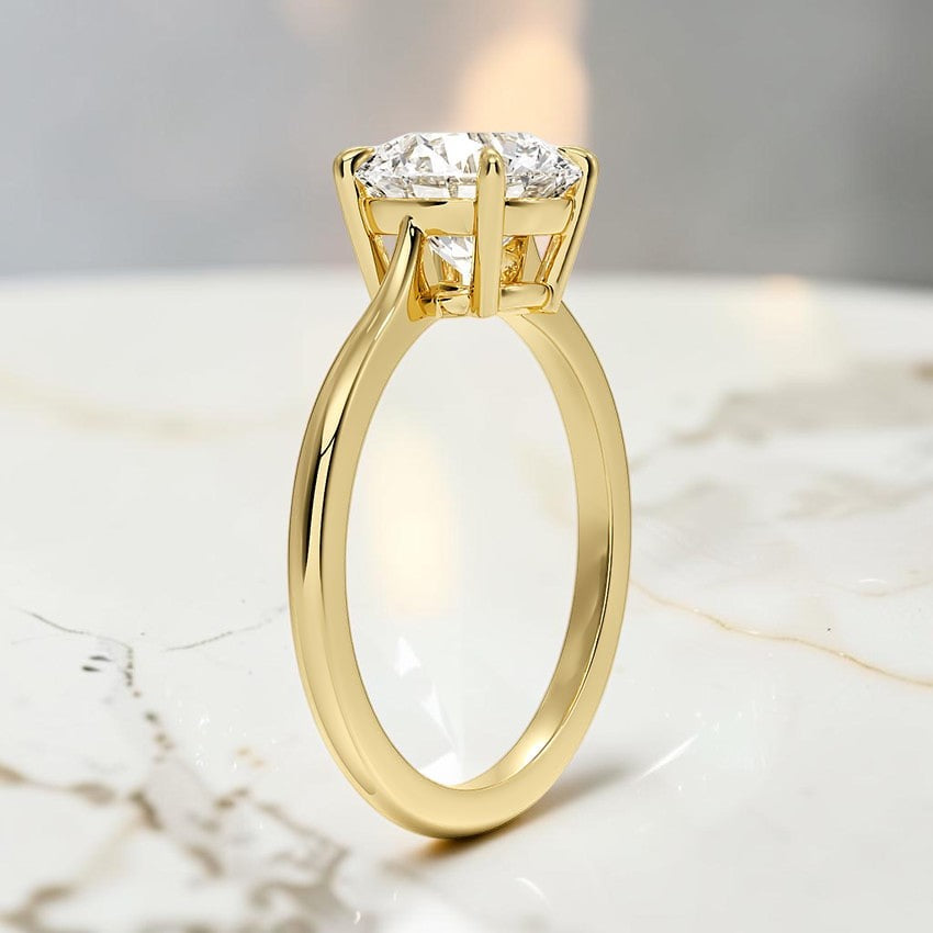 Colette Solitaire Ring in 14K Yellow Gold