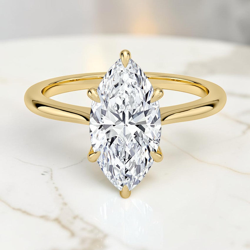 Colette Solitaire Ring in 14K Yellow Gold