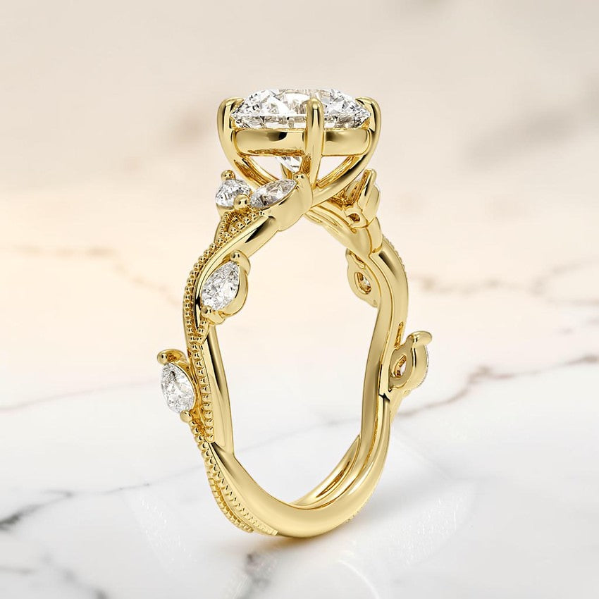 Vintage Hidden Eden Diamond Ring (3/8 ct. tw.) in 14K Yellow Gold