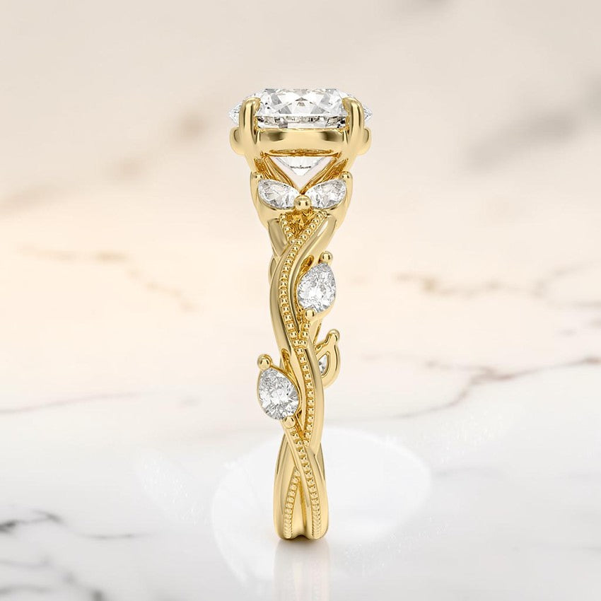 Vintage Hidden Eden Diamond Ring (3/8 ct. tw.) in 14K Yellow Gold