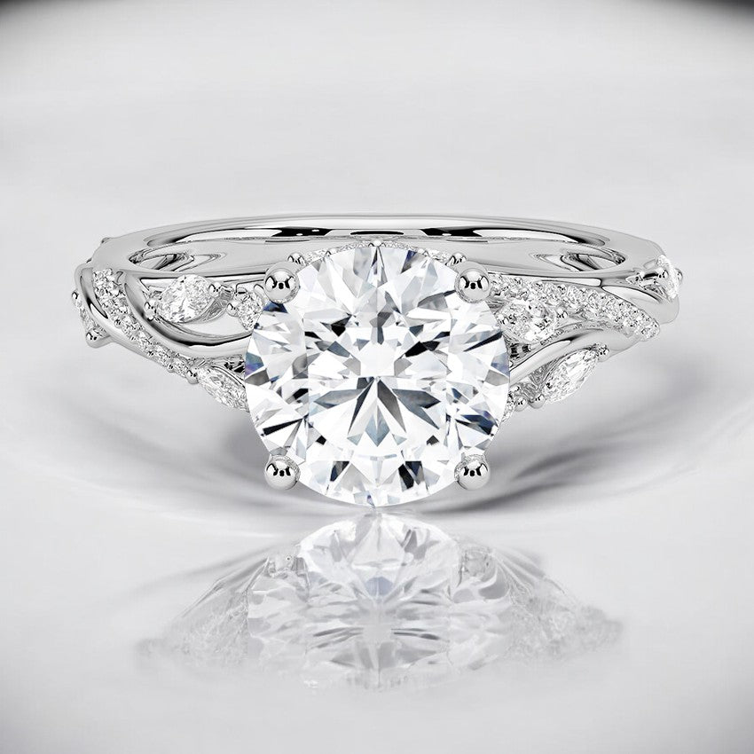 Vine Lab Grown Diamond Engagement Ring - A Twist on the Traditional
