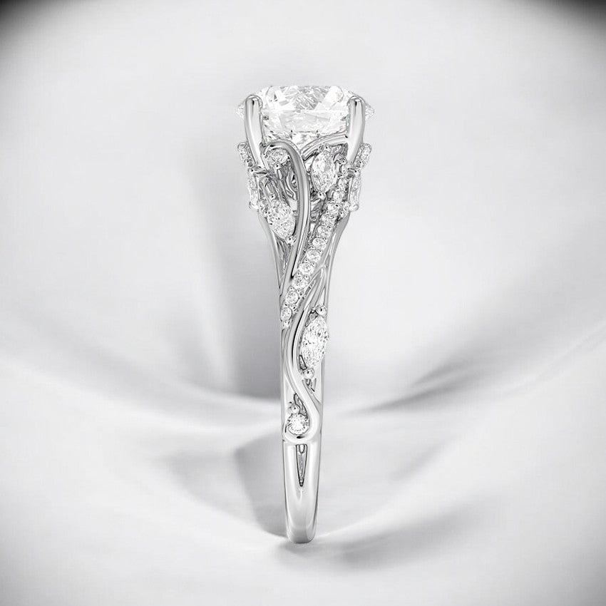 Vine Lab Grown Diamond Engagement Ring - A Twist on the Traditional