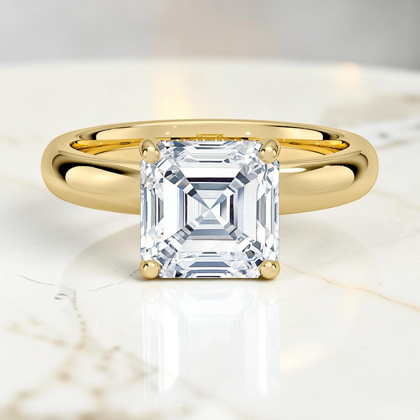 Soraya Perfect Fit Halo 3mm Diamond Ring in 14K Yellow Gold