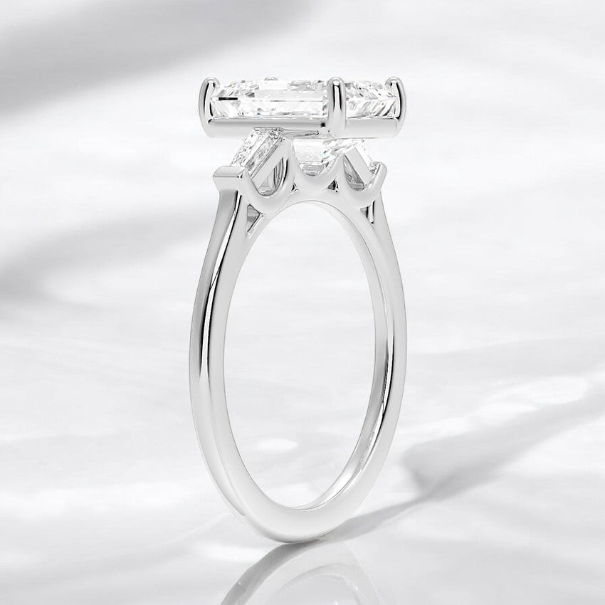 Perfect Fit Tapered Baguette Lab Grown Diamond Engagement Ring