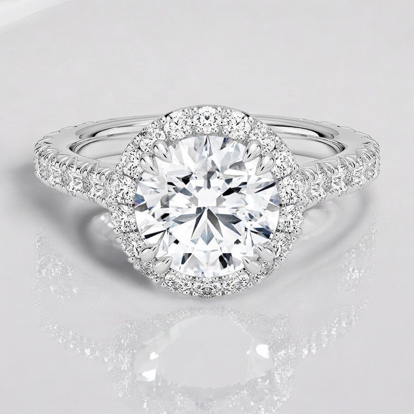Halo Lab Grown Diamond Engagement Ring - Unmatched Brilliance and Shine