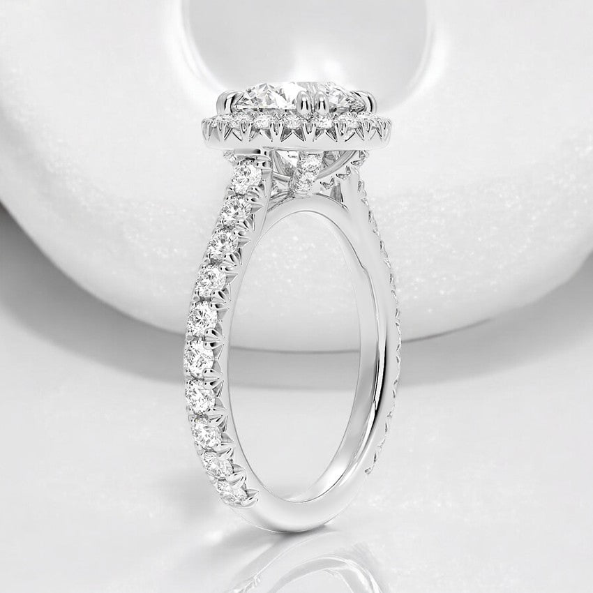 Halo Lab Grown Diamond Engagement Ring - Unmatched Brilliance and Shine