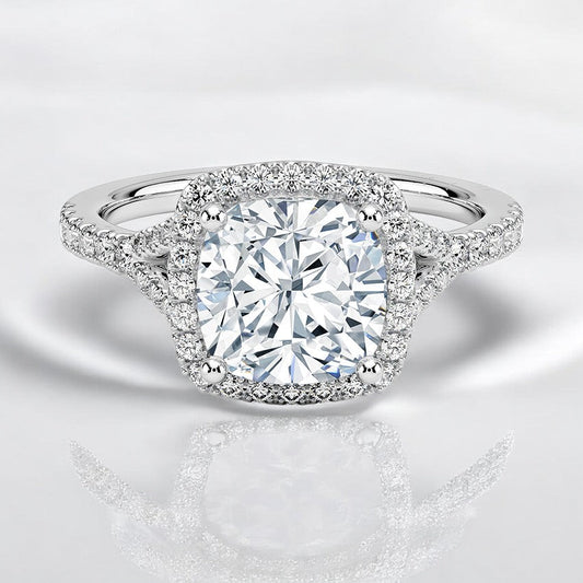 Half-Coverage Lab Grown Diamond Engagement Ring - An Expression of Personal Style